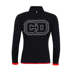 CD 1/4 Zip Top - RHINESTONED