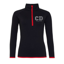 CD 1/4 Zip Top - RHINESTONED