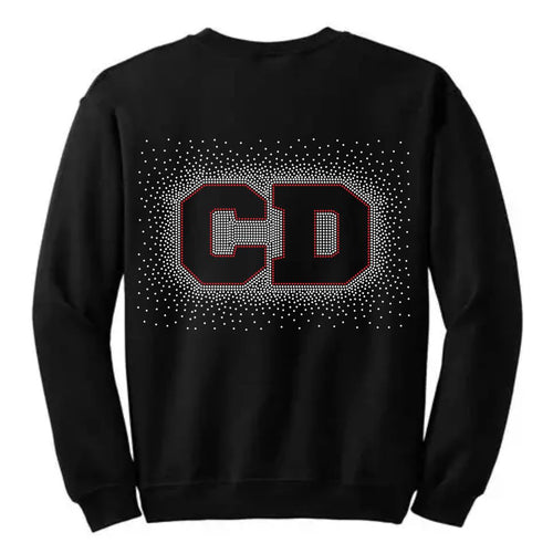 IT06 -CD Rhinestoned Sweatshirt Adults
