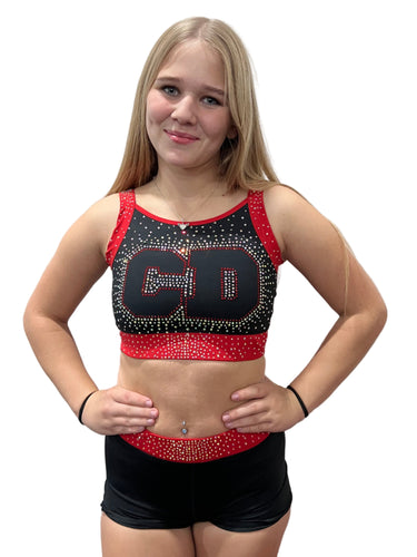 CD Rhinestone Crop Set